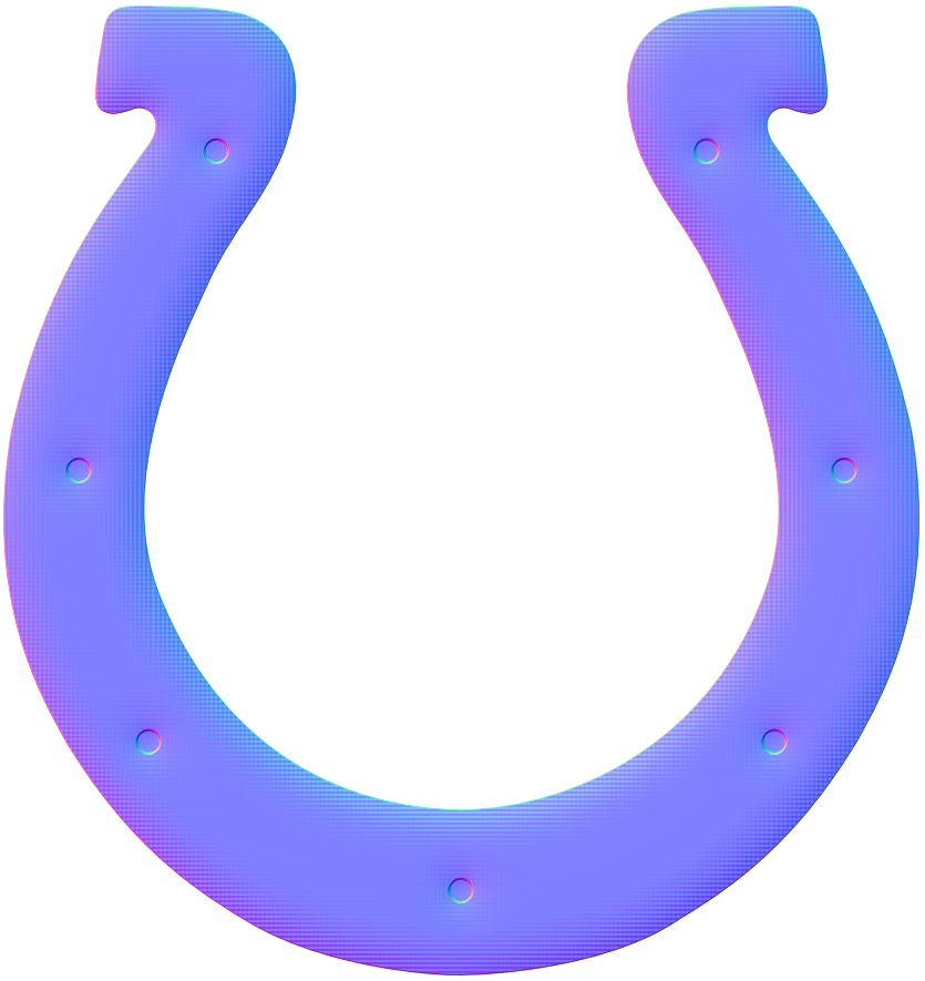 Indianapolis Colts Colorful Embossed Logo vinyl decal